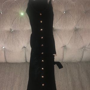 Black with bell party dress